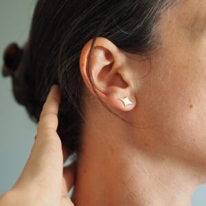 Boucles d'oreilles puces  Éclat - Argent 925 ou Vermeil